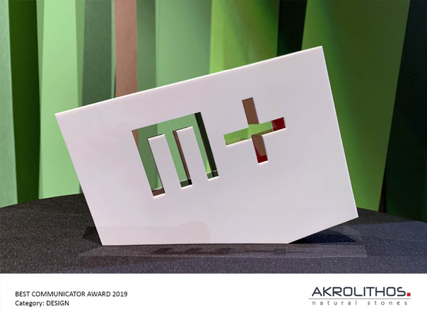 Prix du meilleur communicateur - catégorie: design by marmomac 2019
